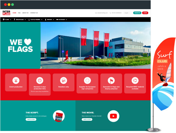 Optimizing Flag Manufacturing: Intervlag's Digital Transition with an Upgraded Odoo Website
